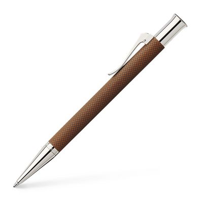 Graf von Faber-Castell Drehkugelschreiber Guilloche, Cognac