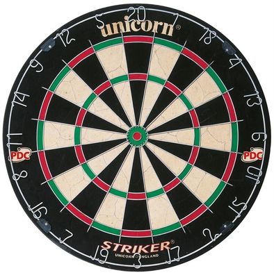 Unicorn Striker Bristle Board | Dartborard Platte Dartscheibe für Dartpfeile Flights