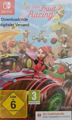 NEU für Nintendo Switch Spiel All-Star Fruit Racing Game Downloadcode Key Code