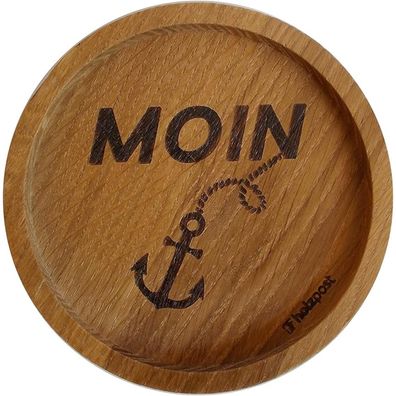 Untersetzer aus rustikaler Eiche "Moin"