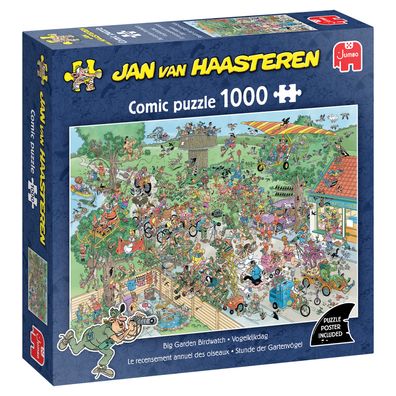 Jan van Haasteren Stunde der Gartenvögel, 1000 Teile Puzzle