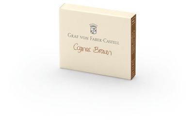 Graf von Faber Castell Tintenpatronen 6 Stück - Cognac Brown