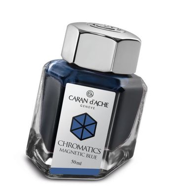 Caran d'Ache Tintenfass Chromatics Magnetic Blue 50ml