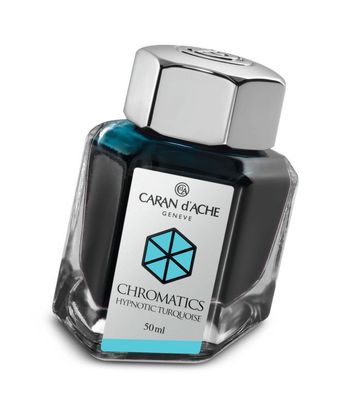 Caran d'Ache Tintenfass Chromatics Hypnotic Turquoise 50ml