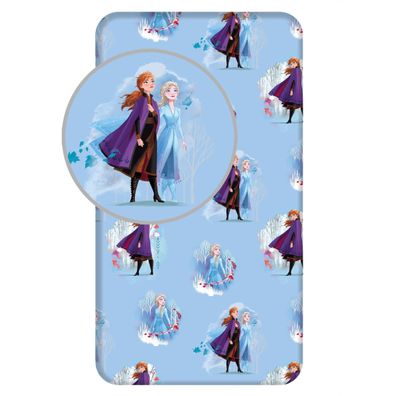 Frozen Disney Spannbettlaken - 90x200 cm Bettbezug Einzelbett Matratzenbezug