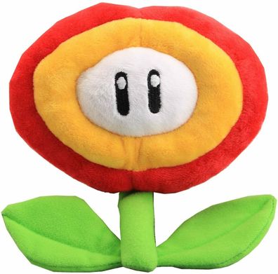 Super Mario Feuerblume Kuscheltier - 18 cm Plüschtier