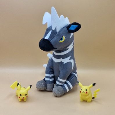 Pokemon Zebritz Kuscheltier - 18 cm Plüschtier Zebstrika