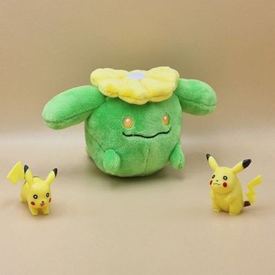 Pokemon Hubelupf Kuscheltier - 15 cm Plüschtier Skiploom