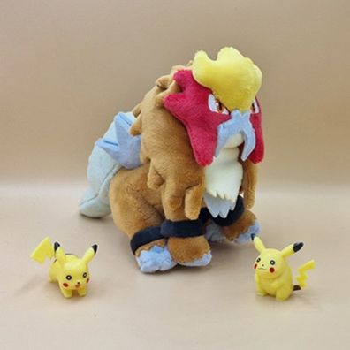 Pokemon Entei Kuscheltier - 14 cm Plüschtier Entei