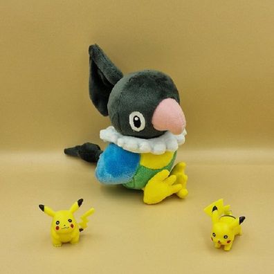 Pokemon Plaudagei Kuscheltier - 14 cm Plüschtier Chatot