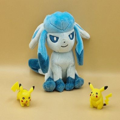 Pokemon Glaziola Kuscheltier - 16 cm Plüschtier Glaceon