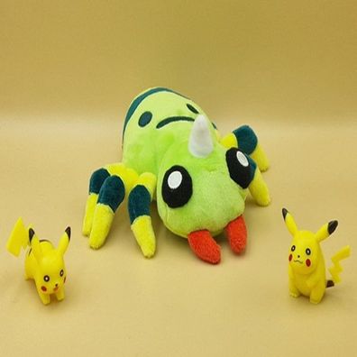 Pokemon Webarak Kuscheltier - 17 cm Plüschtier Spinarak