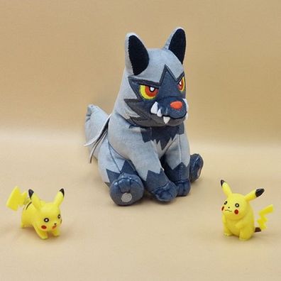 Pokemon Fiffyen Kuscheltier - 14 cm Plüschtier Poochyena