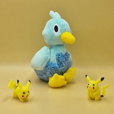 Pokemon Piccolente Kuscheltier - 13 cm Plüschtier Ducklett