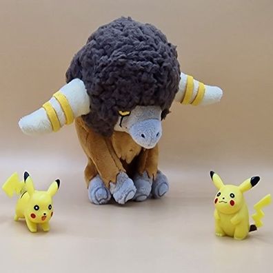 Pokemon Bisofank Kuscheltier - 15 cm Plüschtier Bouffalant