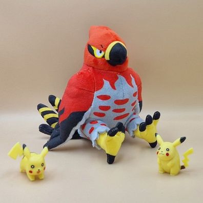 Pokemon Fiaro Kuscheltier - 19 cm Plüschtier Talonflame