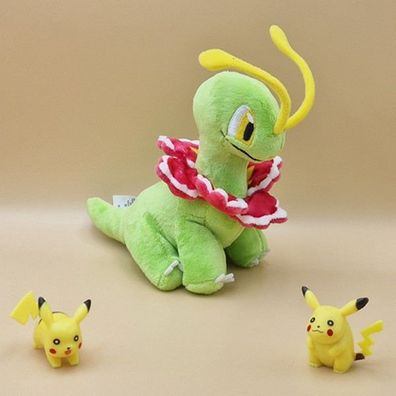 Pokemon Meganie Kuscheltier - 17 cm Plüschtier Meganium