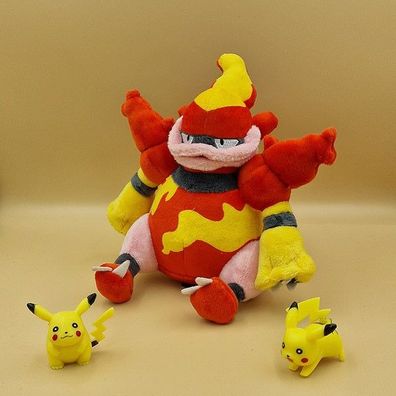 Pokemon Magbrant Kuscheltier - 16 cm Plüschtier Magmortar