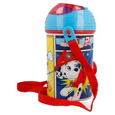 Paw Patrol Pop-Up Plastik Flasche 450 ml Helfer auf vier Pfoten