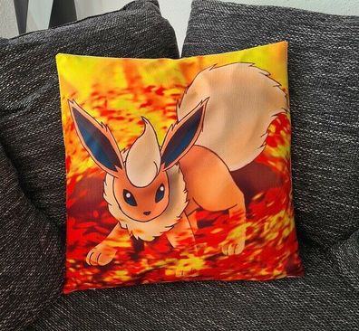 Pokemon Kissenbezug Flamara 45cm x 45cm