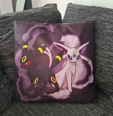 Pokemon Kissenbezug Nachtara & Psiana 45cm x 45cm