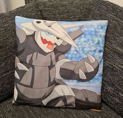 Pokemon Kissenbezug Stolloss / Aggron 45cm x 45cm