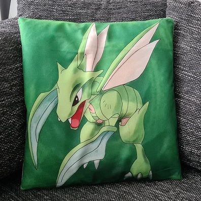 Pokemon Kissenbezug Sichlor / Scyther 45cm x 45cm