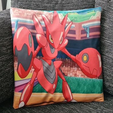 Pokemon Kissenbezug Scherox / Scizor 45cm x 45cm