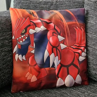 Pokemon Kissenbezug Groudon 45cm x 45cm