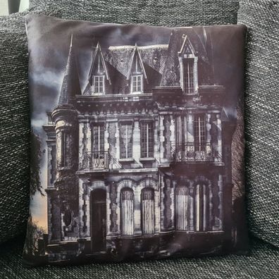 Kissenbezug Dunkle Villa / Scary House - 45cm x 45cm