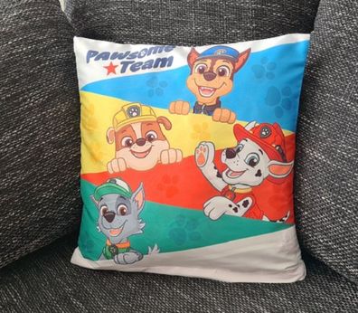 Paw Patrol Kissenbezug für Kinder - Helfer auf vier Pfoten / 40cm x 40cm