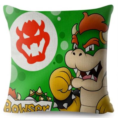 Super Mario Kissenbezug Bowser 45cm x 45cm