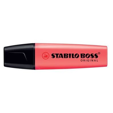 Stabilo BOSS Textmarker 70/40 rot Keilspitze 2-5mm Leuchtstift Markierstift NEU