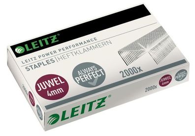 LEITZ Heftklammern 2000St Klammer für Juwel Heftzange 5640-00-00 4mm 12Blatt 80g