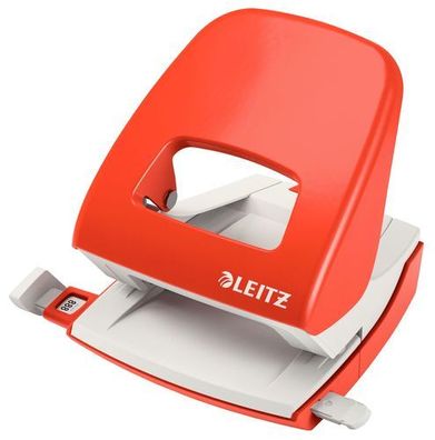 LEITZ Bürolocher NeXXt Metall Locher hellrot 5008-00-20 bis zu 30 Blatt 80 g/ m²