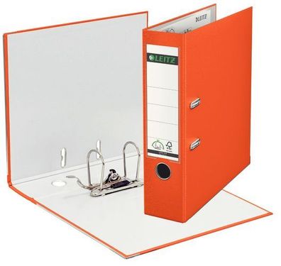 LEITZ Qualitäts-Ordner Plastik 180° A4 breit 80mm orange 1010-50-45