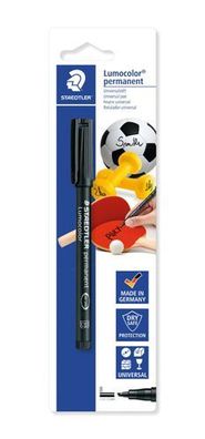 Staedtler Folienstift Lumocolor B permanent 314-9 BK-1 schwarz OHP Pen Marker