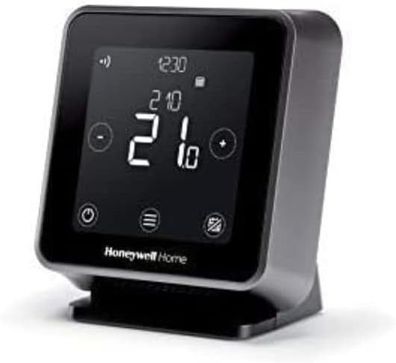 Honeywell Home T6R WLAN-Raumthermostat mit Tischhalterung und Radio