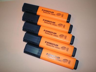 5x Staedtler Textsurfer classic orange 364-4 Textmarker Leuchtstift NEU