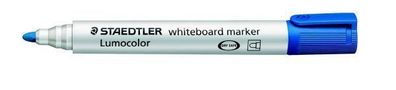 5x Staedtler Whiteboardmarker Lumocolor 2 mm Rundspitze blau nachfüllbar 351-3