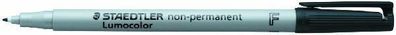 Staedtler Folienstift Lumocolor F non-permanent 316-9 schwarz OHP Pen Marker