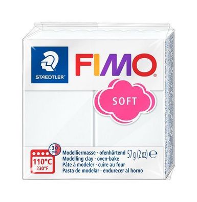 Staedtler® Modelliermasse FIMO® soft weiß 8020-0