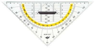 WEDO® Zeichendreieck Geodreieck 250mm m. Griff 52 7