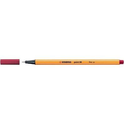 Stabilo Fineliner point 88® 0,4mm rot 88/50 Faserschreiber Filzstift