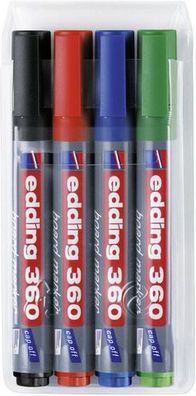 edding 360 boardmarker 4er-Set 360/4 whiteboard-marker 1,5-3mm 4-360-4