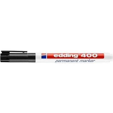 Edding 400 Permanent-Marker schwarz Rundspitze 1,0mm wasserfest nachfüllbar