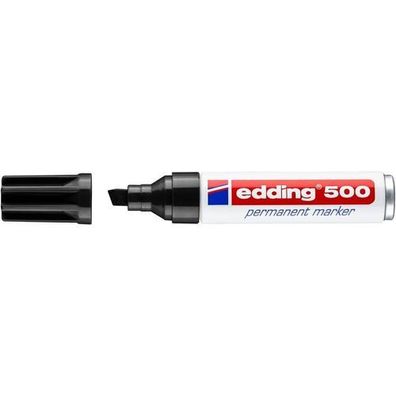 Edding 500 Permanent-Marker schwarz Keilspitze 2-7 mm Filzstift