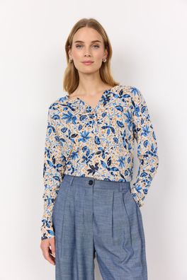 Soyaconcept Bluse SC-Felicity mit Print in Air Blue