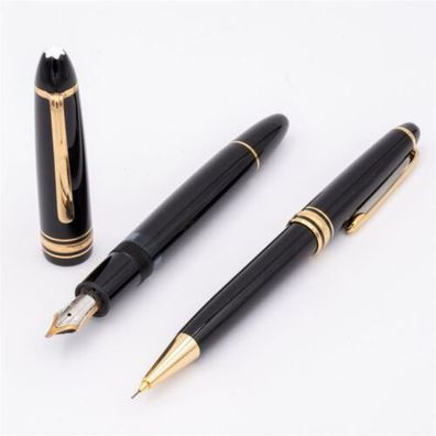 Montblanc Set Meisterstück 146 165 Füller 14K OB Bleistift 0,5mm