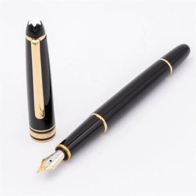 Montblanc Meisterstück 144 Classique 14K F Schwarz Gold Coated